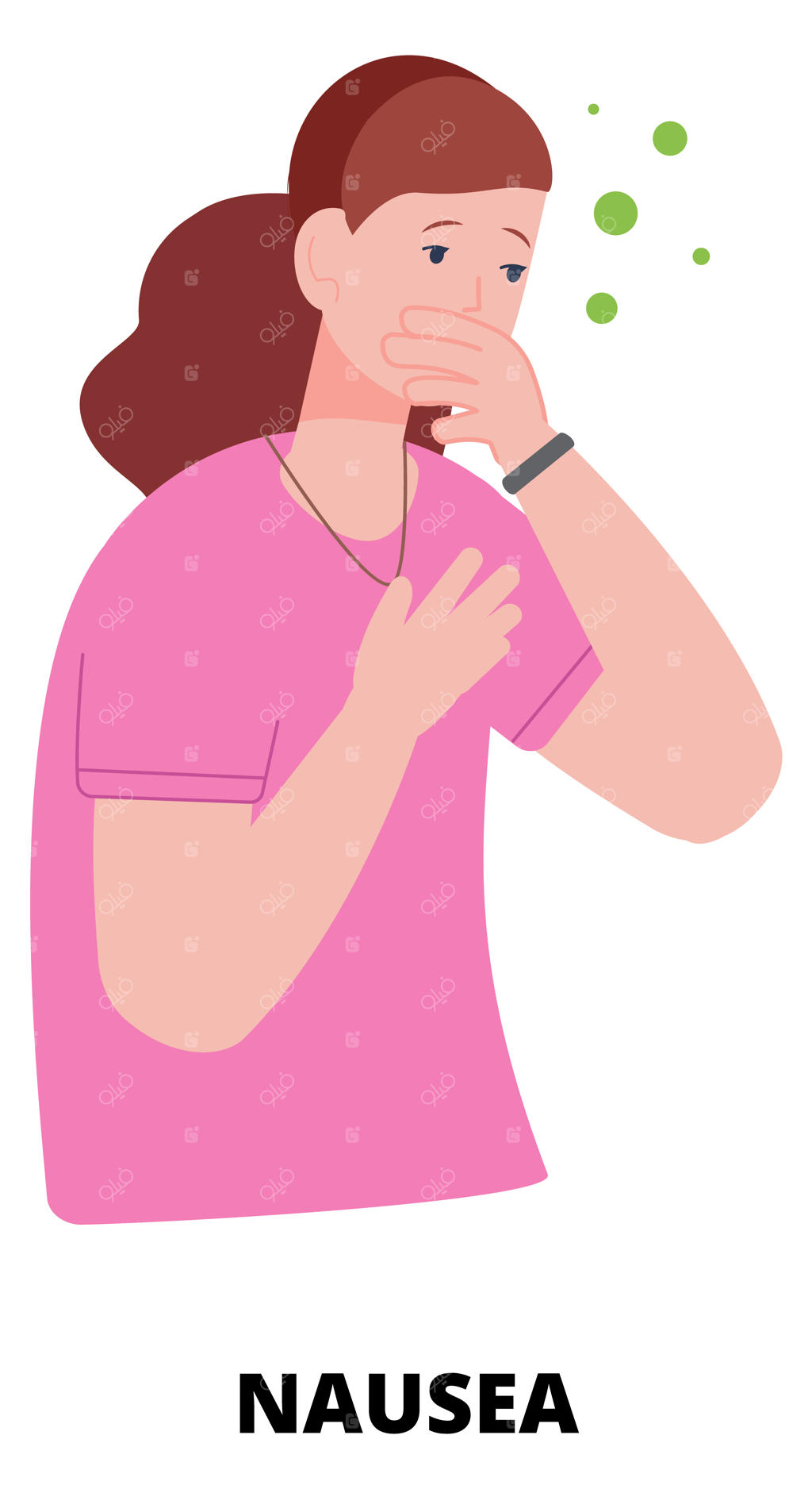 علائم تهوع و استفراغ در زنان با مشکل معده