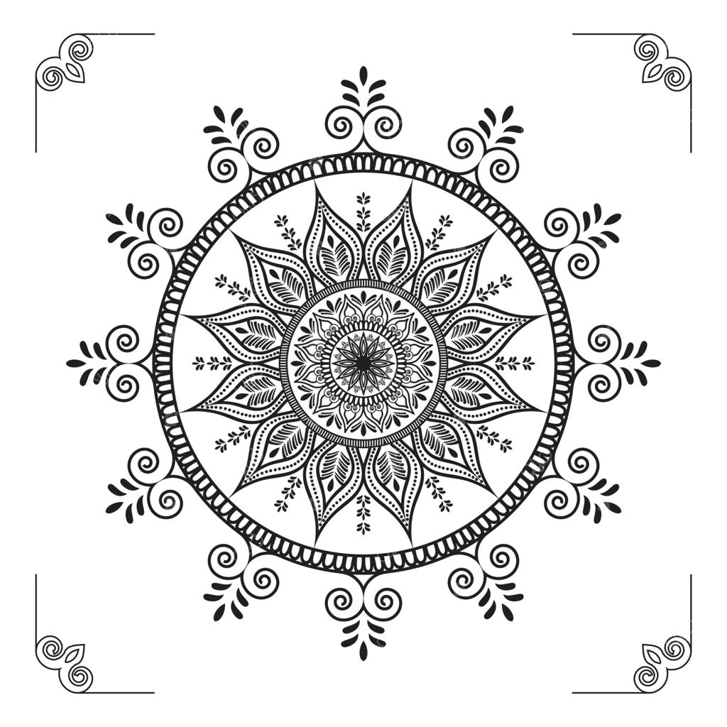 طراحی لوکس و حرفه‌ای پس‌زمینه یا الگوی ماندالای تزئینی مدرن، خلاقانه و انتزاعی به صورت وکتور