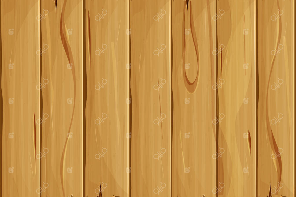 بافت چوب قدیمی، پوشش تخته‌ای، پس‌زمینه بازی، الگوی یکپارچه به سبک کارتونی. متریال با جزئیات. تصویر برداری.