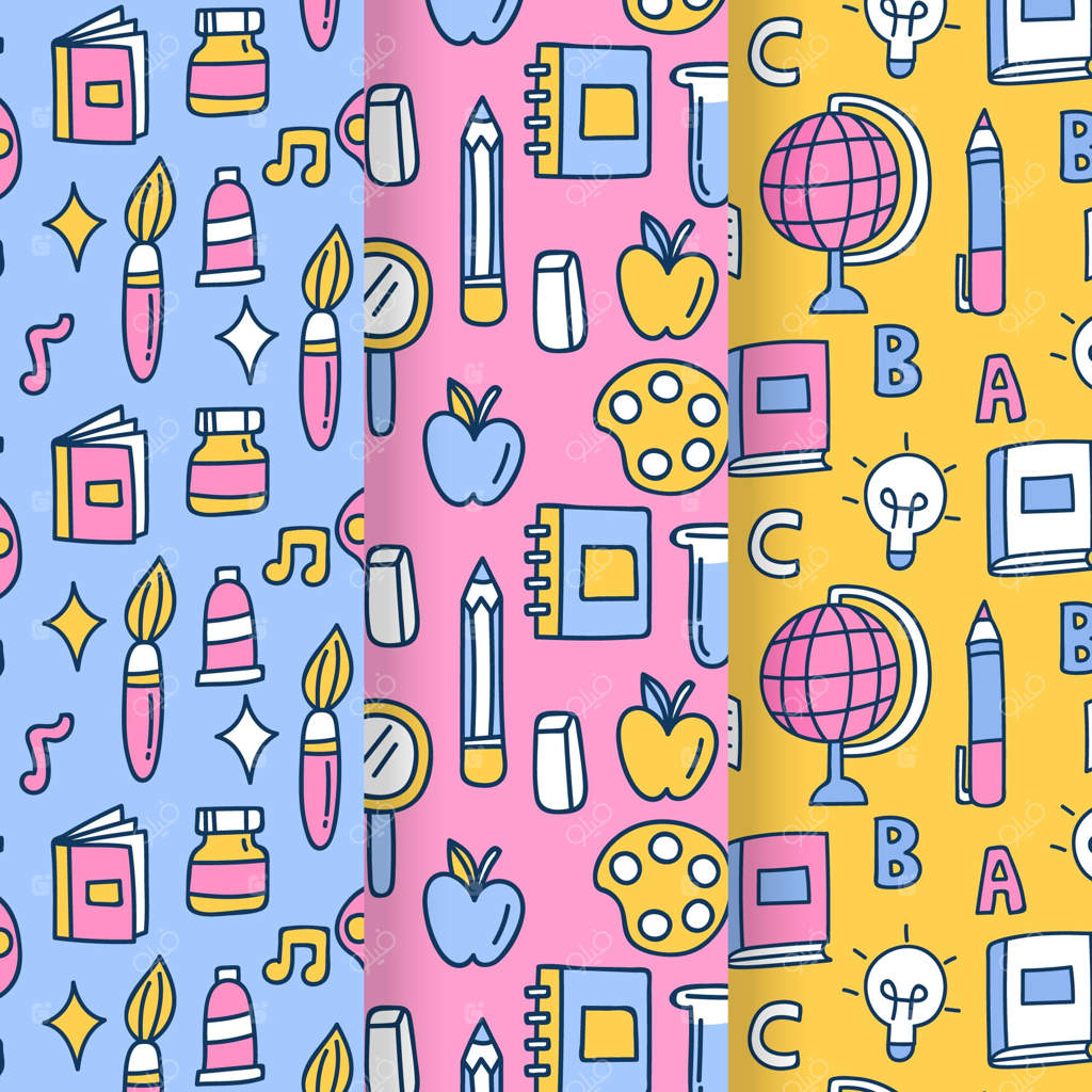 مجموعه الگوهای دست‌کشیده بازگشت به مدرسه