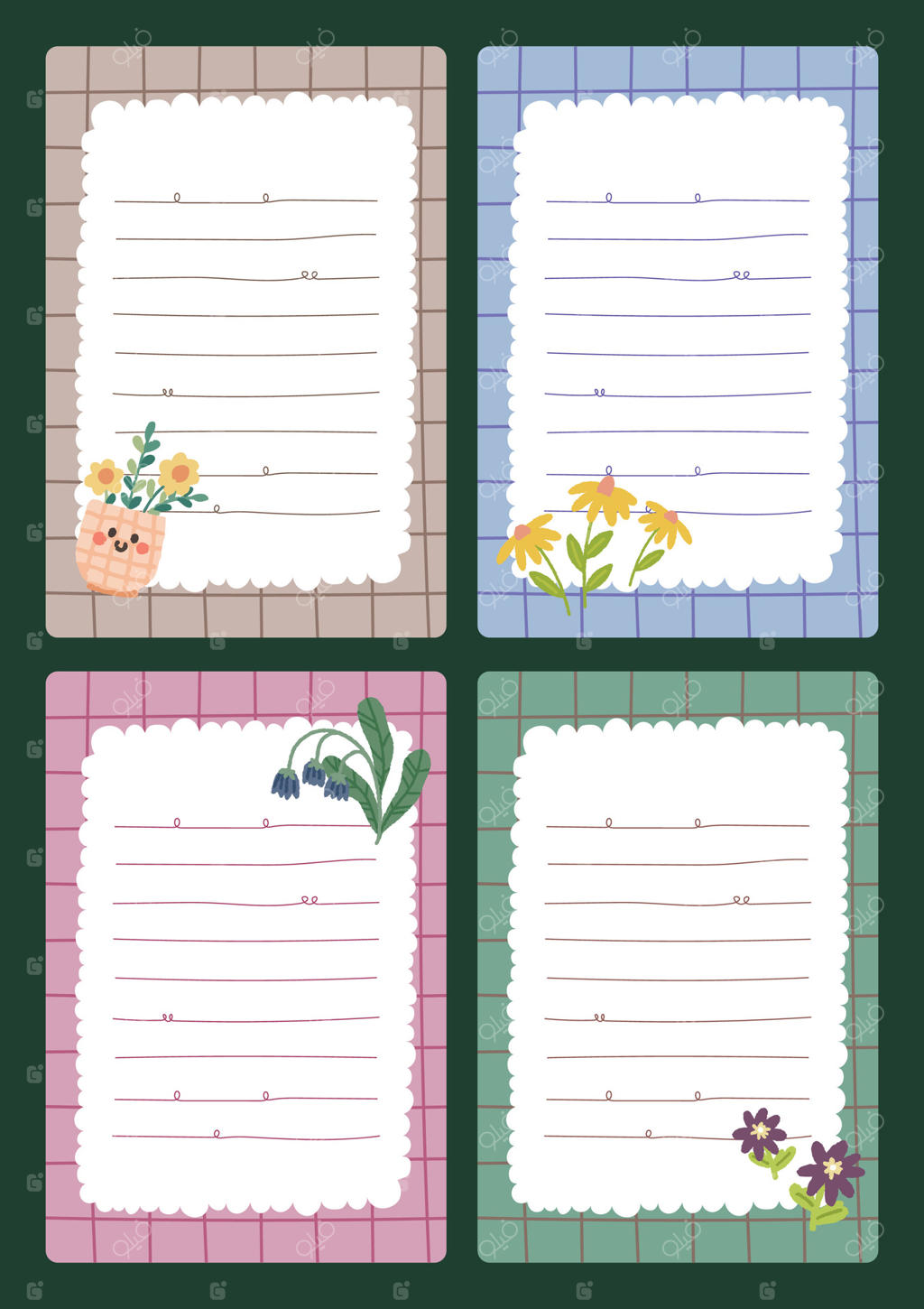 مجموعه عناصر جذاب و رنگارنگ ژورنالی شامل برگه‌های یادداشت، استیکرها و لیبل‌ها، ایده‌آل برای پلنرها، آلبوم‌های عکس و لوازم‌التحریر تزئینی یا پروژه‌های دست‌ساز خانگی