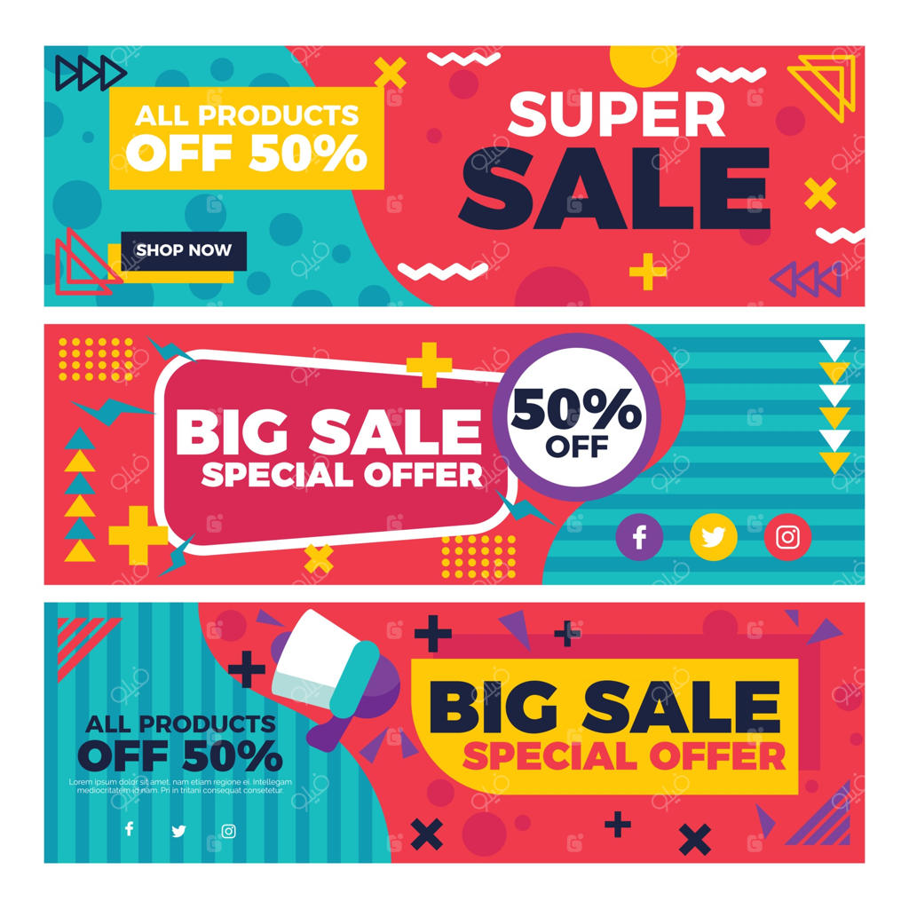 بنرهای پیشنهاد ویژه فروش