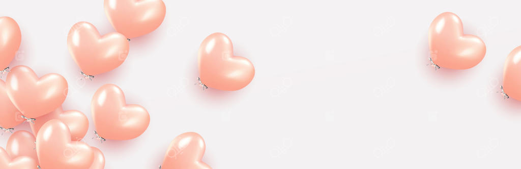 پس‌زمینه شاد و زیبا با بادکنک‌های هلیومی؛ جشن تولد، پوستر و بنر سالگرد مبارک. عناصر طراحی تزئینی واقعی. بادکنک‌های سه‌بعدی به رنگ‌های صورتی و سفید که به سمت بالا در حال پروازند.