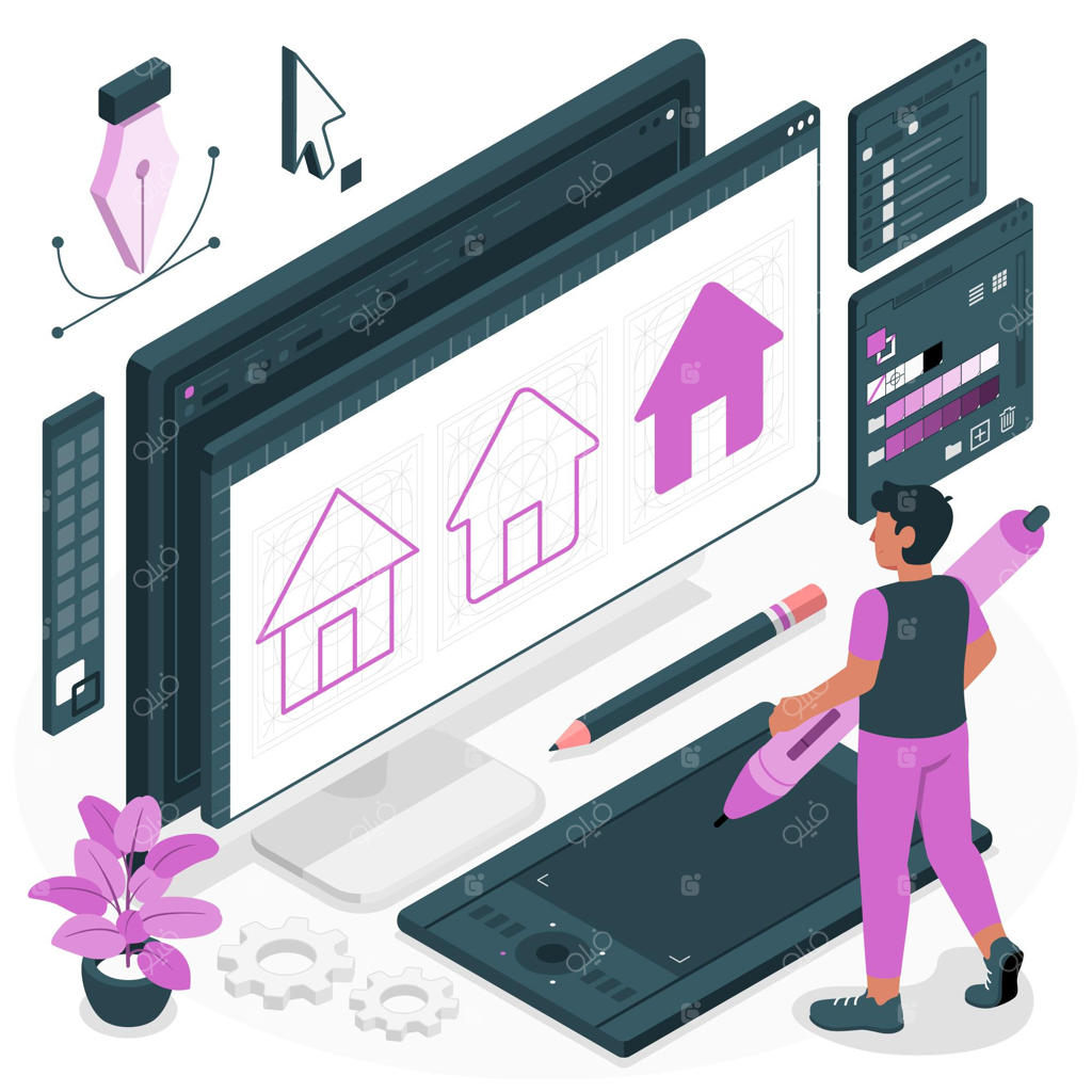 تصویرسازی مفهومی طراحی آیکون