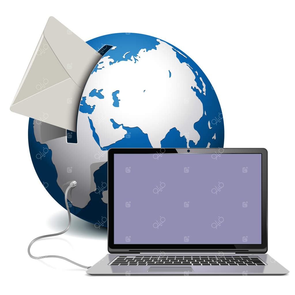 کره زمین با دفترچه یادداشت در پس‌زمینه سفید