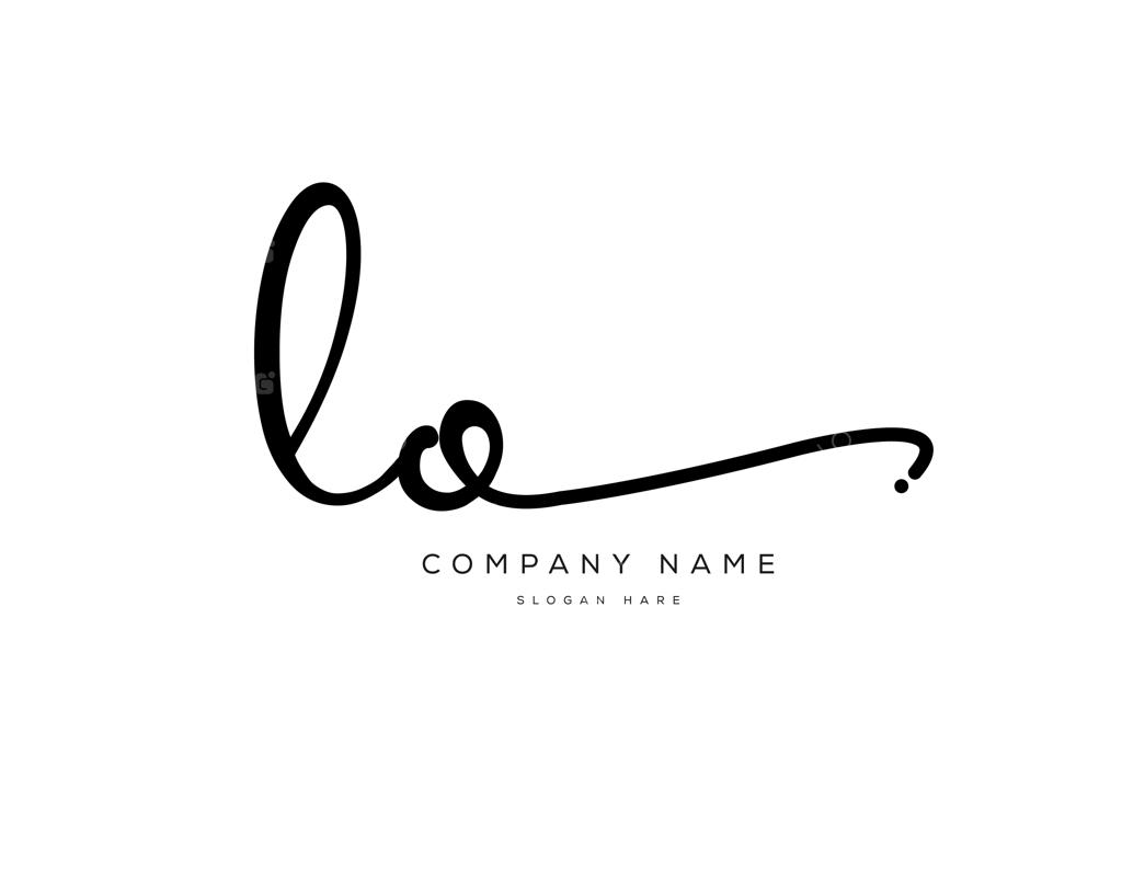 لوگوی دست‌نویس و امضای حرف اول L o lo
