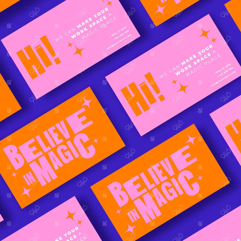 کارت ویزیت شیک با طراحی ساده و مدرن