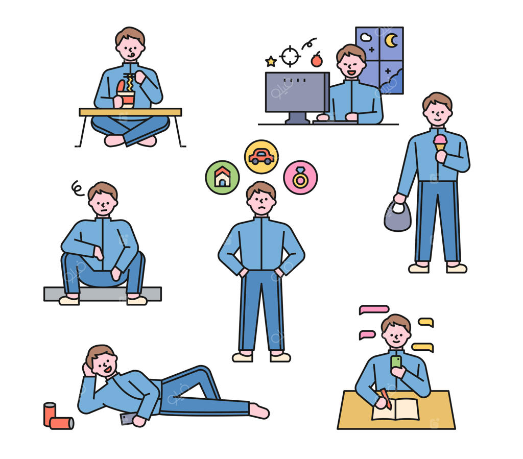 شخصیت بامزه و بازنده: یک روز زندگی مردی بیکار در لباس راحتی