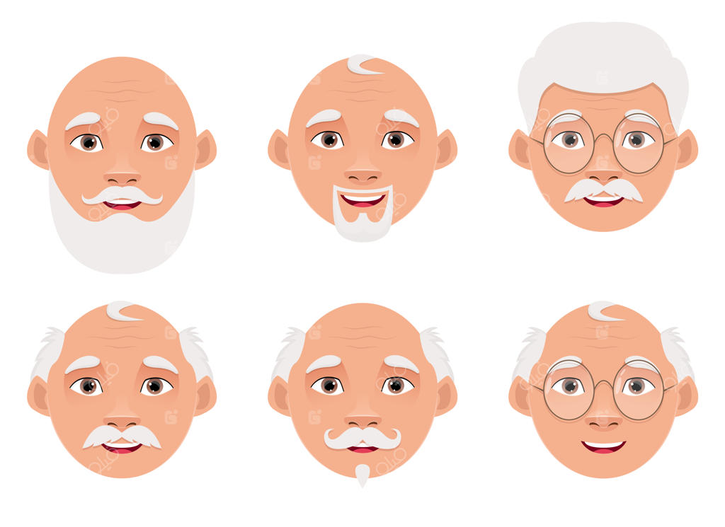 تصویرسازی طرح پیرمرد، جدا شده