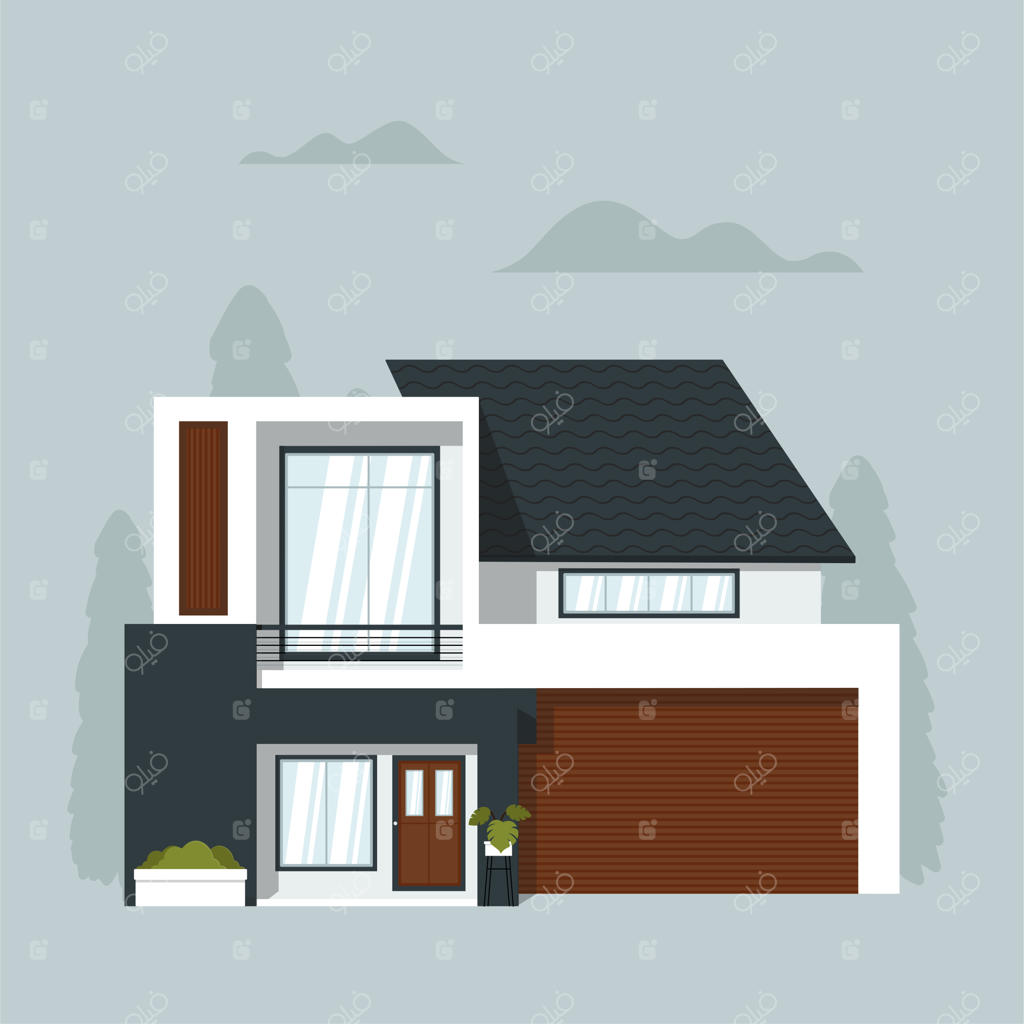 پترن ساخت خانه مدرن به سبک فلت