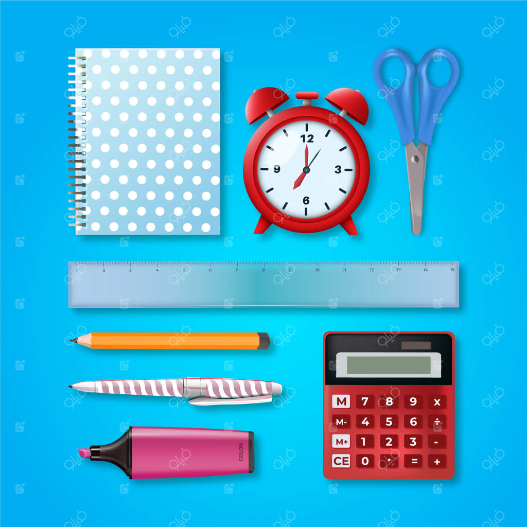 مجموعه عناصر طراحی برای فصل بازگشت به مدرسه