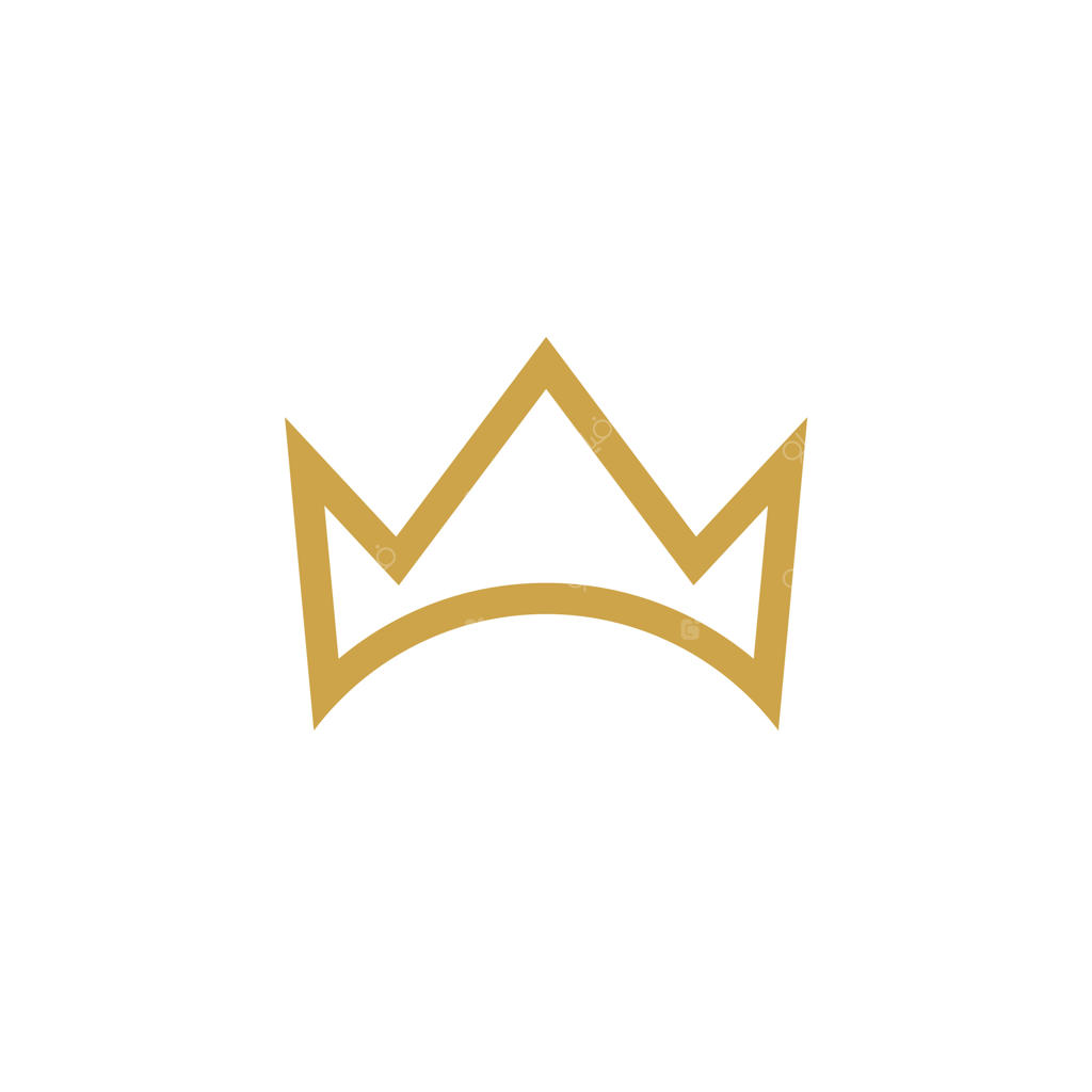 طراحی قالب وکتور لوگوی تاج