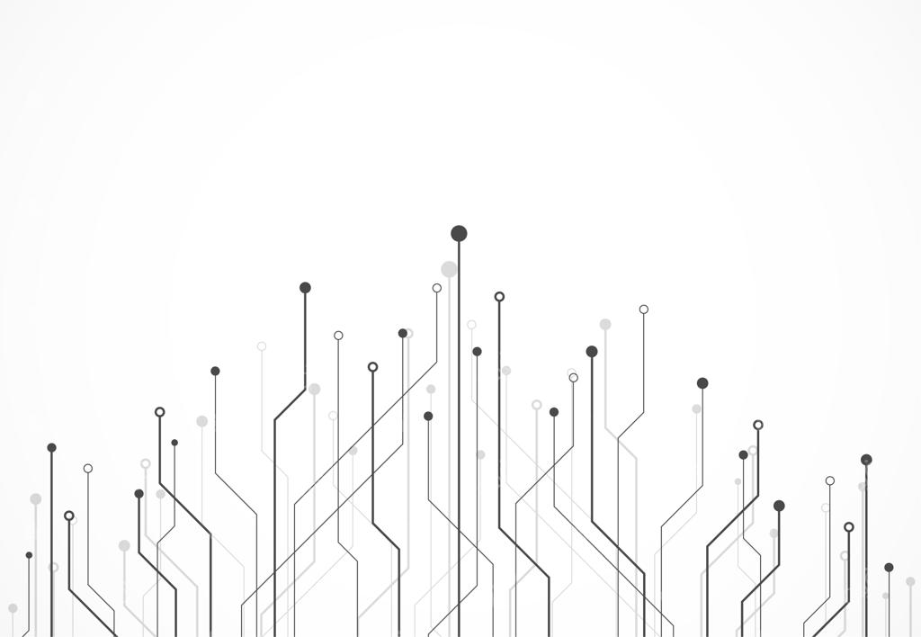 پس‌زمینه انتزاعی دیجیتال با بافت برد مدار تکنولوژی، تصویرسازی مادربرد الکترونیکی، مفهوم ارتباطات و مهندسی، وکتور