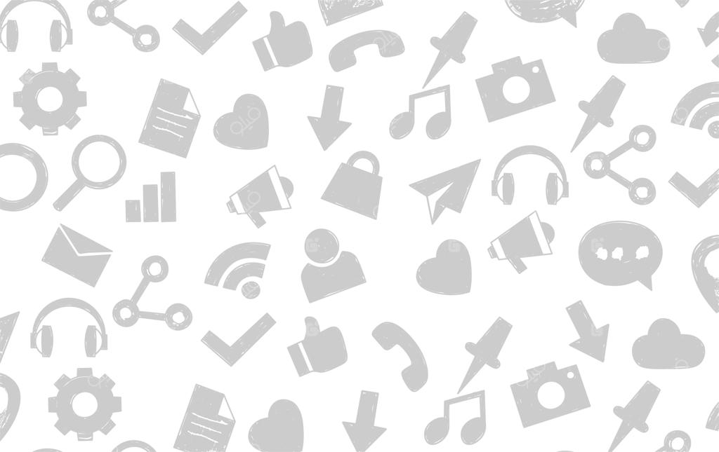 پس‌زمینه پترن بدون درز شبکه‌های اجتماعی و وب‌سایت