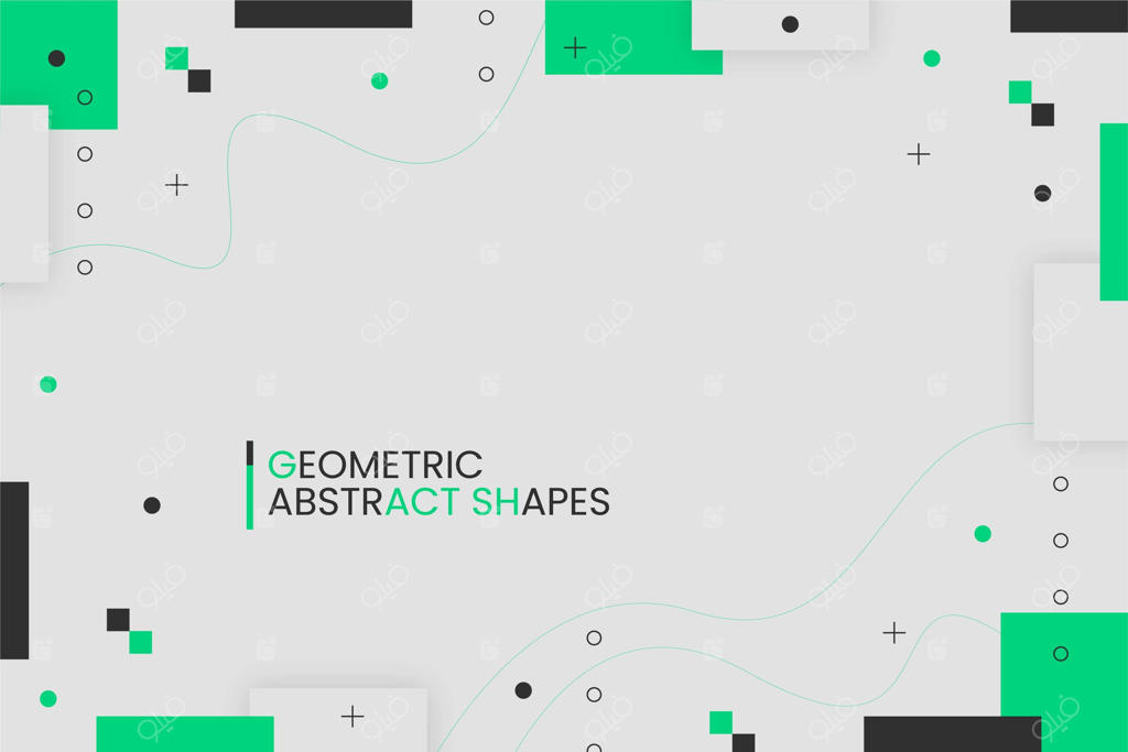 طرح پس‌زمینه هندسی انتزاعی تخت