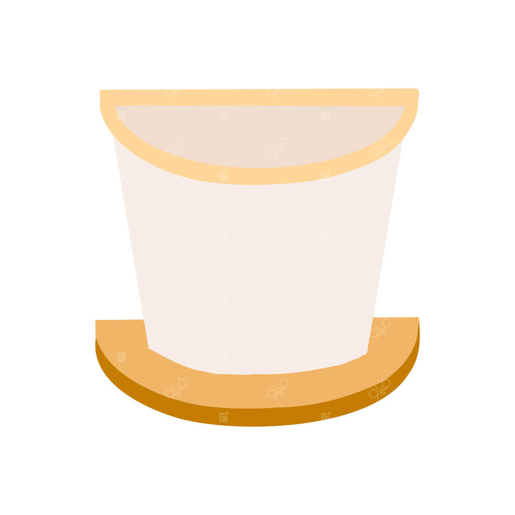 تصویرسازی باغچه‌ای با گلدان‌های سرامیکی دست‌ساز و گیاهان پرجزئیات، مناسب برای طراحی‌های الهام‌گرفته از طبیعت و گیاه‌شناسی.