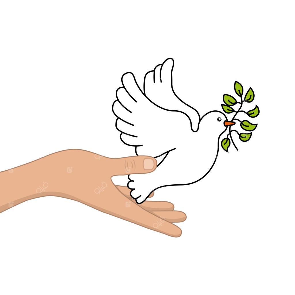 کبوتر صلح با شاخه زیتون