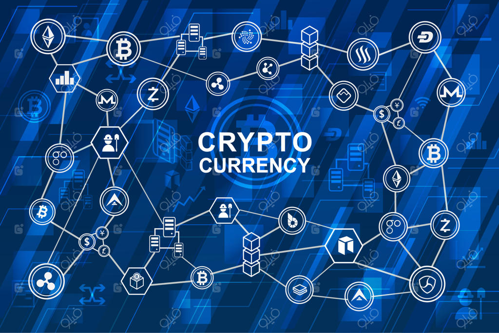 مفهوم پول دیجیتال و اتصال آن به سیستم بلاک‌چین.