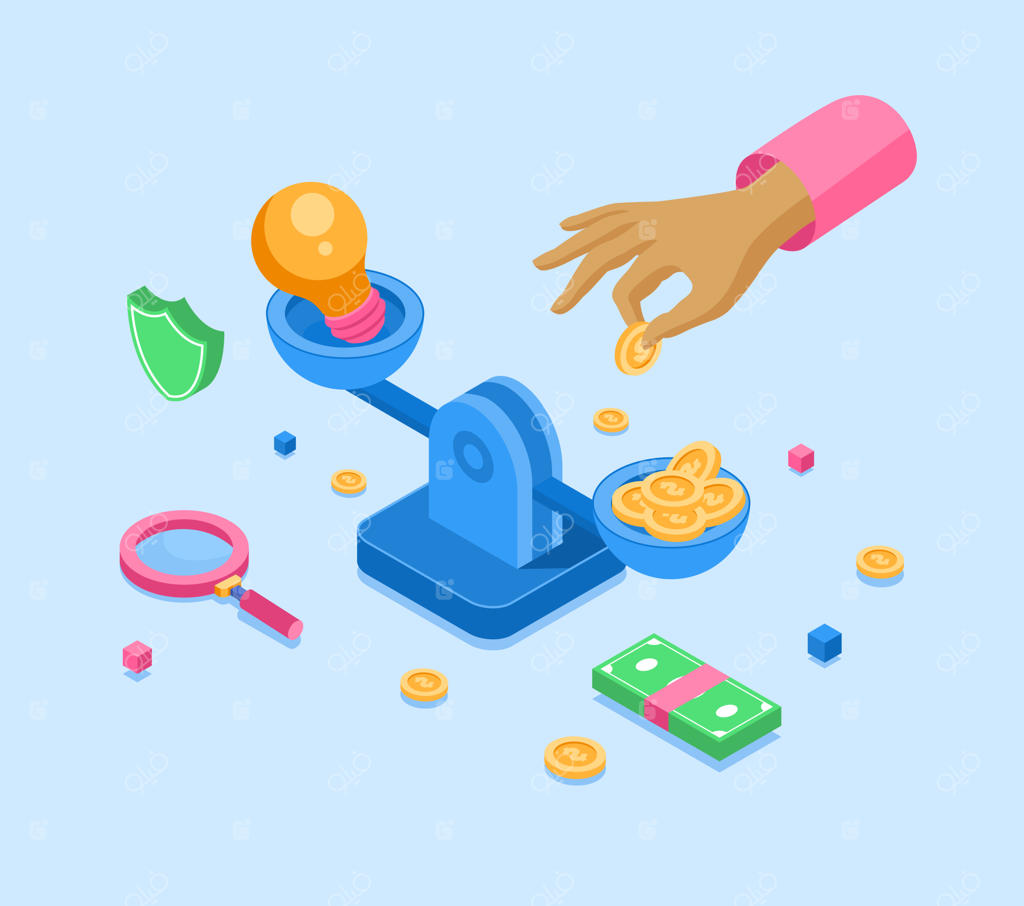 ارزش ایده: مفهومی که دستی سکه‌ها را بر ترازوهای اهرم مالی می‌گذارد و تاجر موفقیت‌ها را می‌خرد