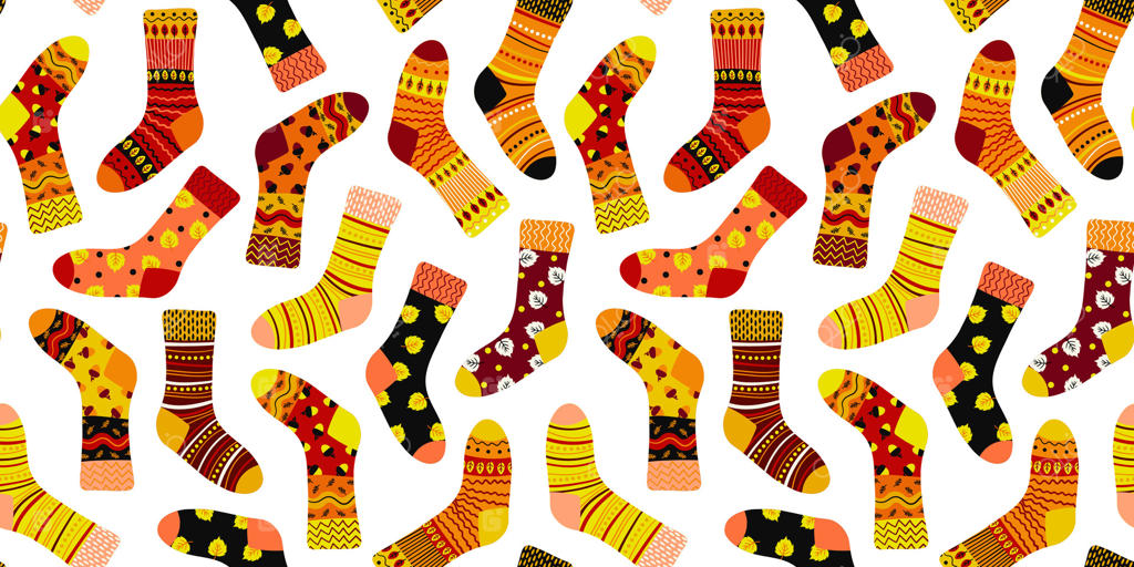الگوهای جوراب رنگارنگ و شاد برای هر سبک - طراحی حرفه‌ای وکتور