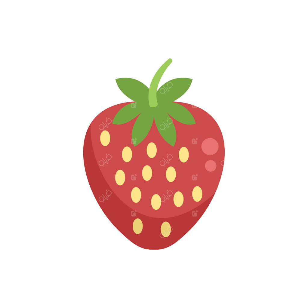 توت‌فرنگی قرمز با دانه‌های رشد یافته در باغچه