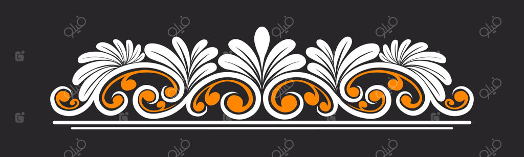 عنصر طراحی گل آرایی زینتی برای قاب، حاشیه و عروسی با سبک کلاسیک وینتیج