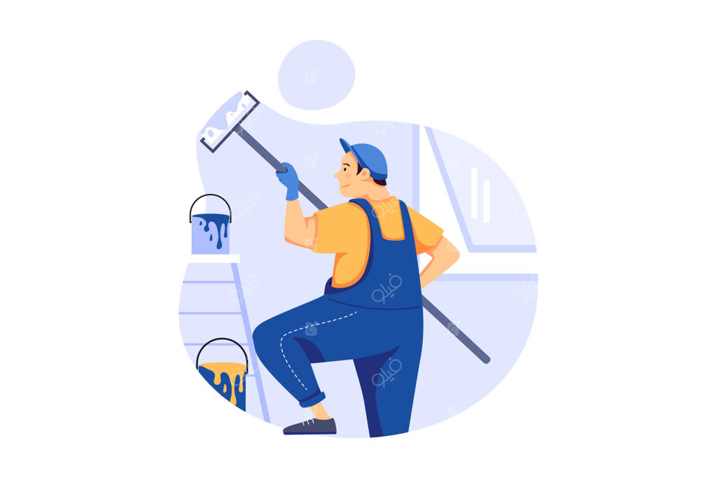 طرح مفهومی تصویرسازی خدمات نقاشی