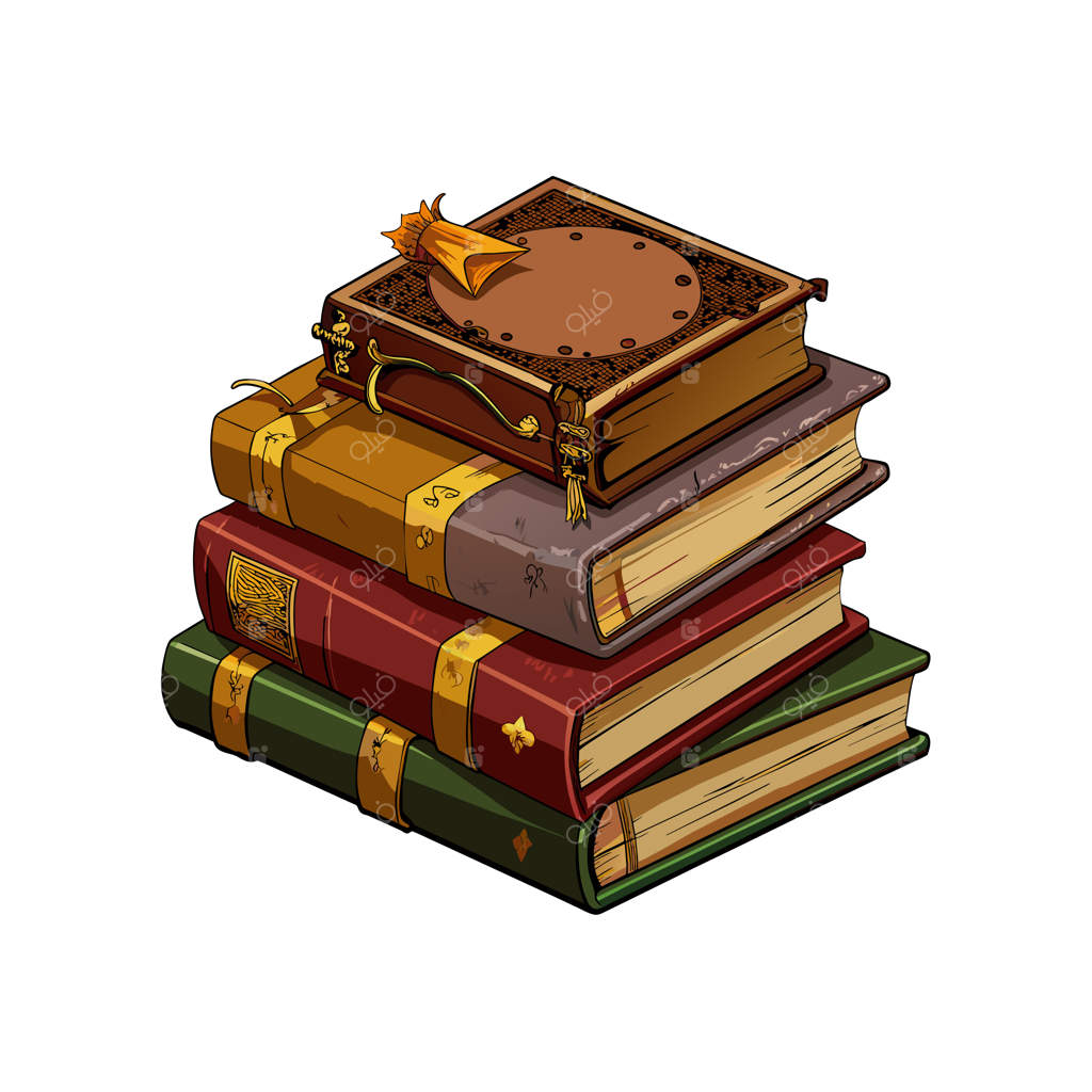 مفهوم تصویرسازی وکتور از چیدمان کتاب‌ها