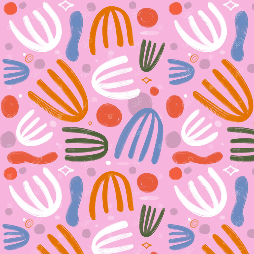 الگوی نقاشی انتزاعی دستی