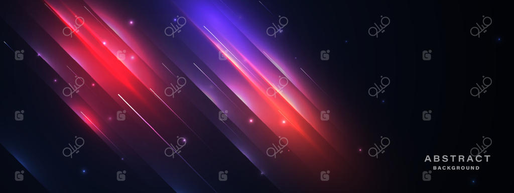 پس‌زمینه‌ی آینده‌نگر با افکت نورانی درخشان