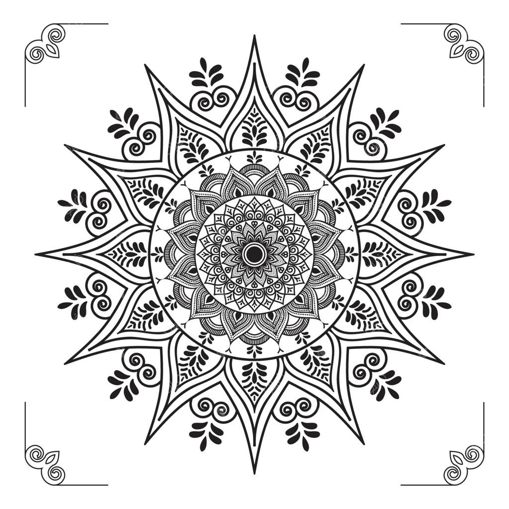 طراحی مدرن و خلاقانه الگو یا پس‌زمینه لوکس ماندالا با جزئیات حرفه‌ای و انتزاعی