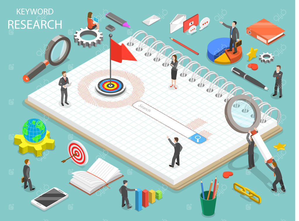 تحقیق کلمات کلیدی به سبک ایزومتریک تخت