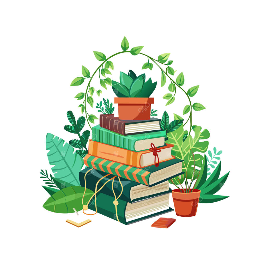 مفهوم تصویرسازی وکتور کتاب‌ها در قفسه