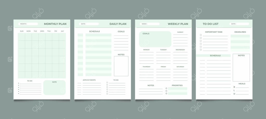 مجموعه قالب پس‌زمینه ژورنال تجاری