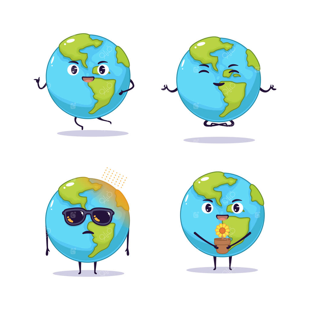 طرح تصویر جذاب و بانمک زمین