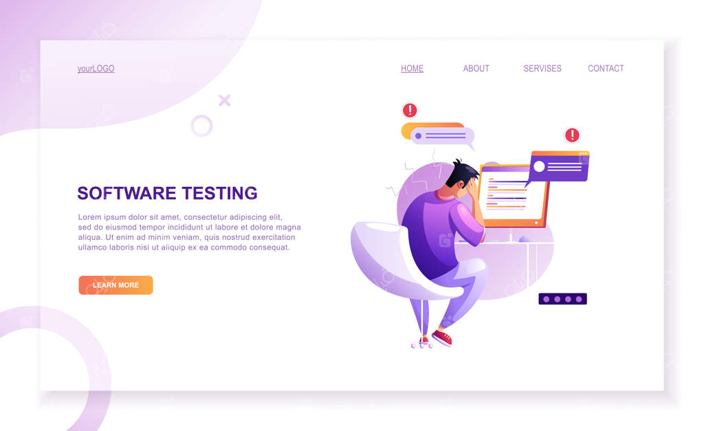 مفاهیم برنامه‌نویسی: تصاویر وکتور از برنامه‌نویسی و صفحات اصلی وب‌سایت