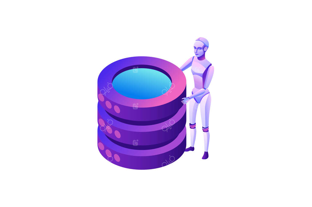 مفهوم اتوماسیون فرآیند رباتیک با ربات و بانک اطلاعاتی