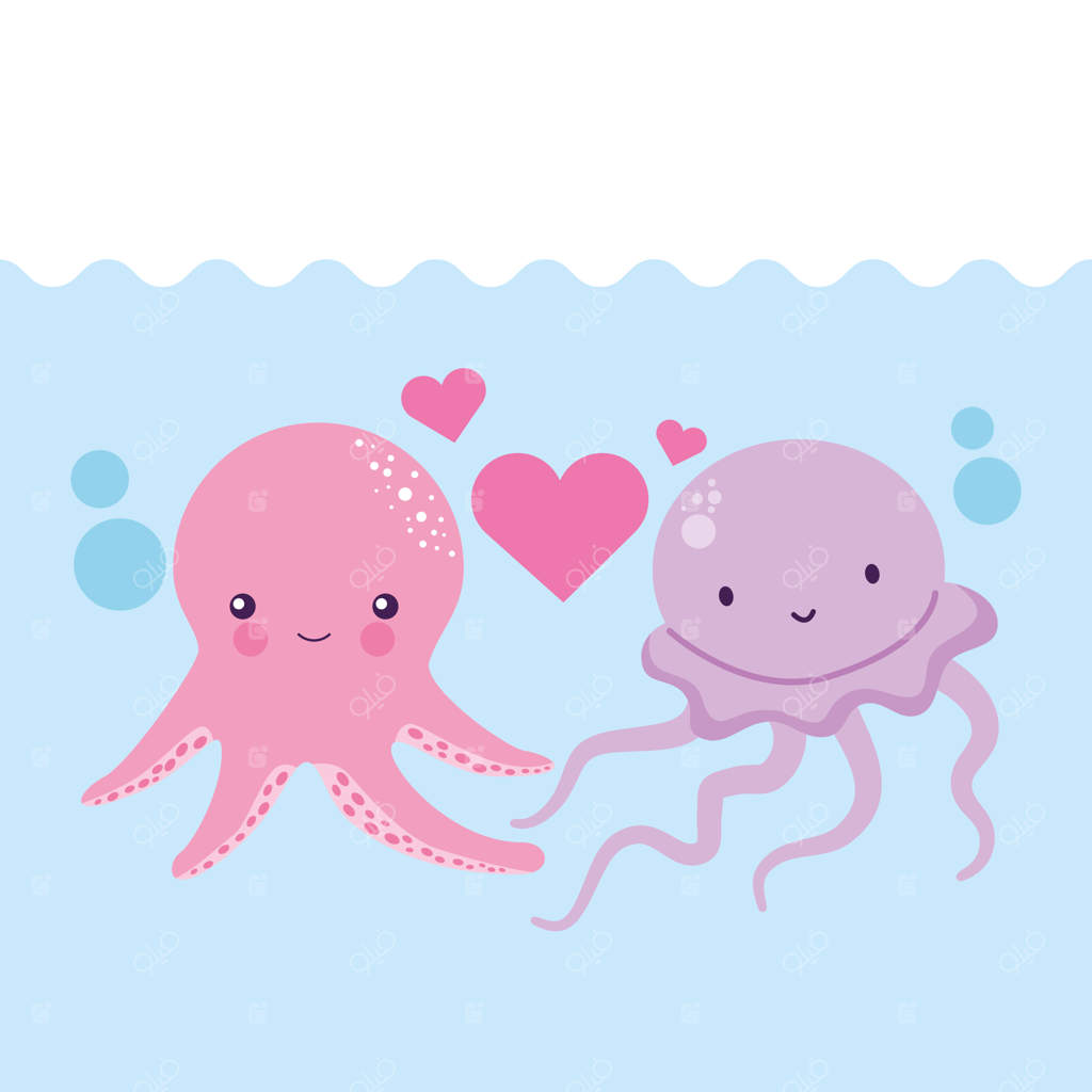 دوستی هشت‌پا و عروس دریایی در اقیانوس