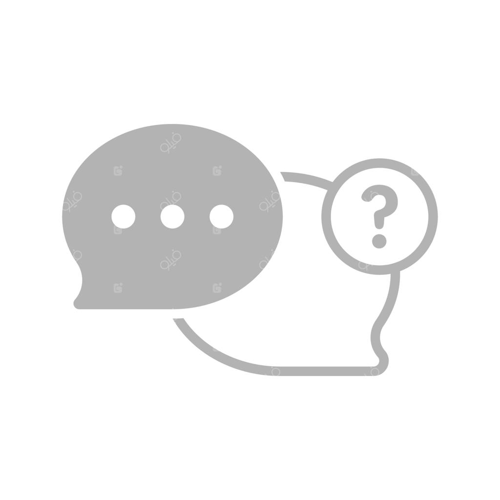 تصویرسازی مفهومی دکمه پرسش، راهنما و سوالات متداول با طراحی تخت وکتور؛ المان گرافیکی مدرن برای صفحه فرود، رابط کاربری حالت خالی، اینفوگرافیک و آیکون