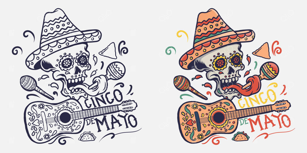 تصویرسازی جشن سینکو د مایو