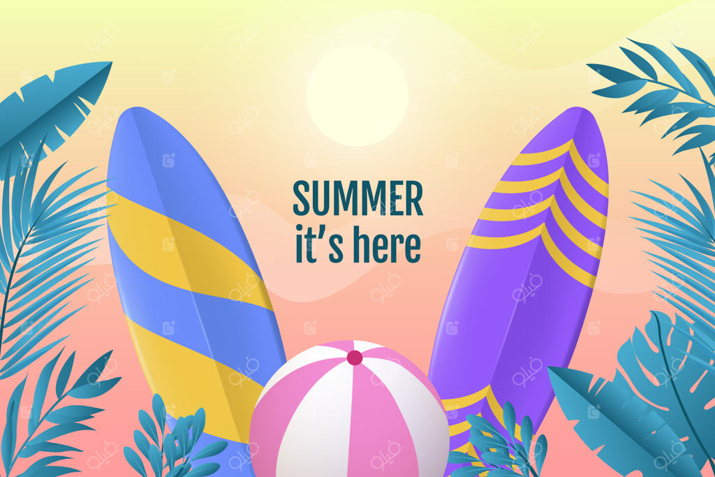 پس‌زمینه‌ای واقعی برای تابستان