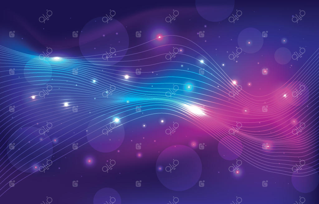 زمینه با افکت نئون پویا