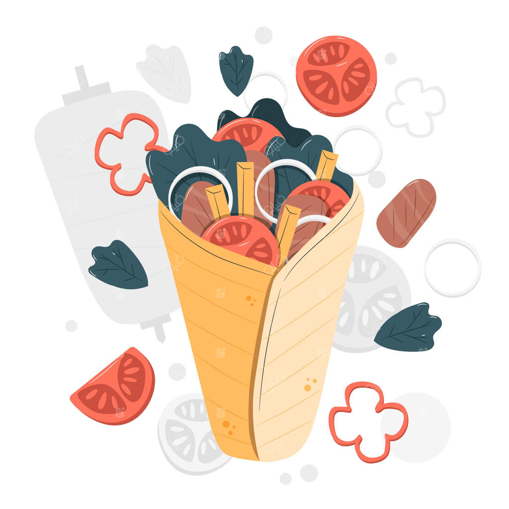 تصویرسازی مفهوم شاورما