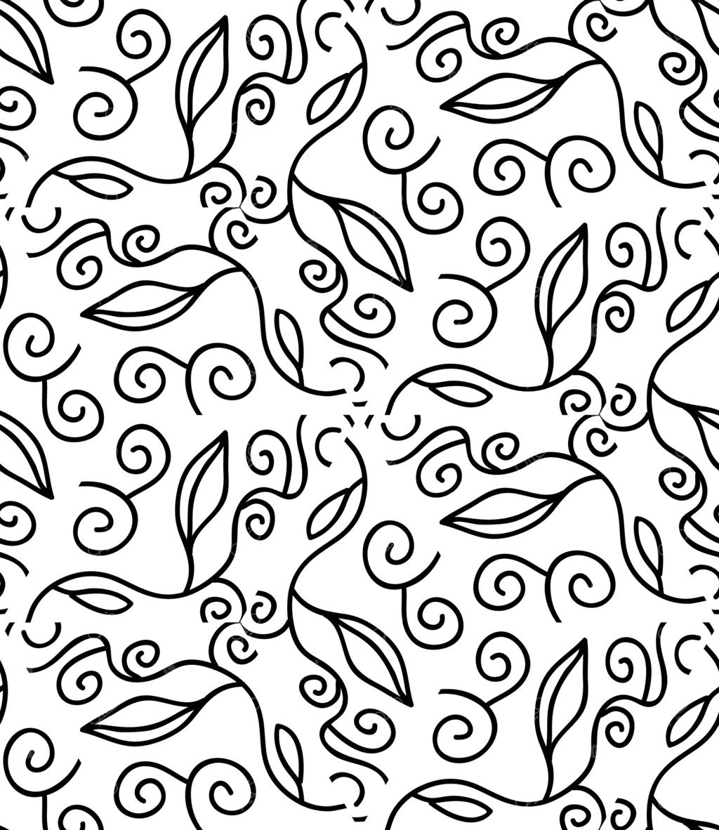 الگوی یکپارچه و موج‌دار خطی دست‌کشیده و انتزاعی. پس‌زمینه شلوغ و منحنی.