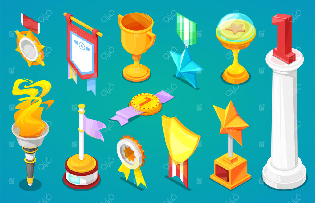 برندگان جایزه و قهرمانان: مجموعه‌ای از جام‌های طلایی برای مقام اول در مسابقات، با پاداش برای پیروزی