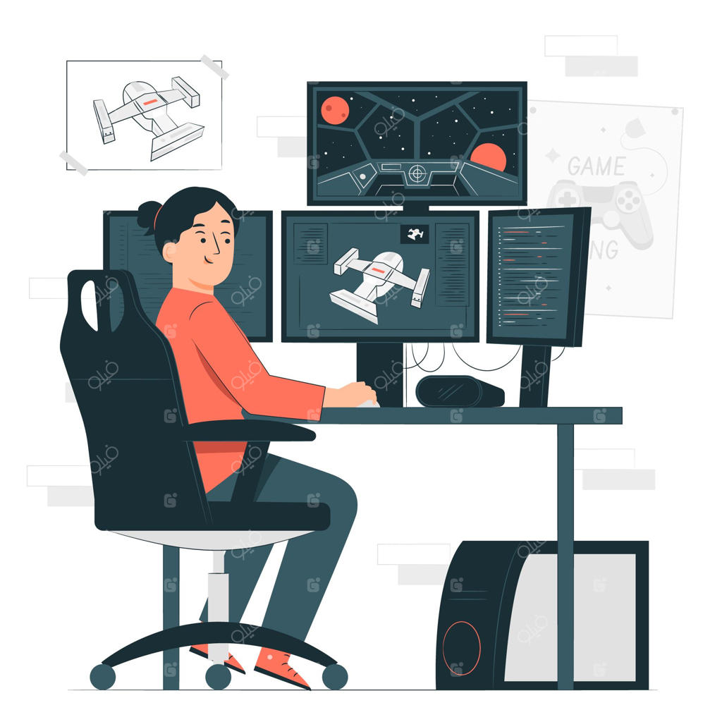 تصویرسازی مفهومی توسعه‌دهنده بازی‌های ویدیویی