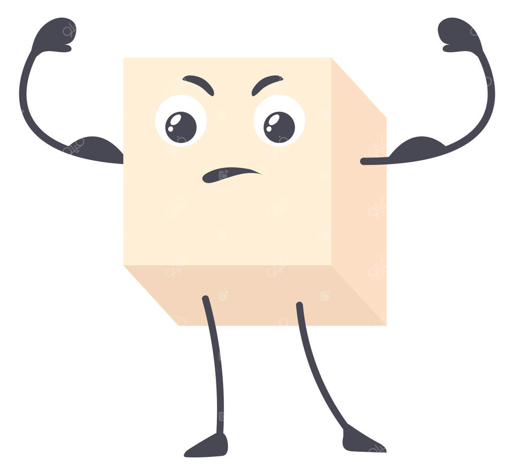 حبه قند قوی - کاراکتر خنده‌دار غذای کارتونی