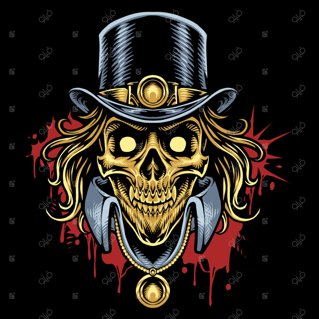 لوگوی طلسم با طرح جمجمه