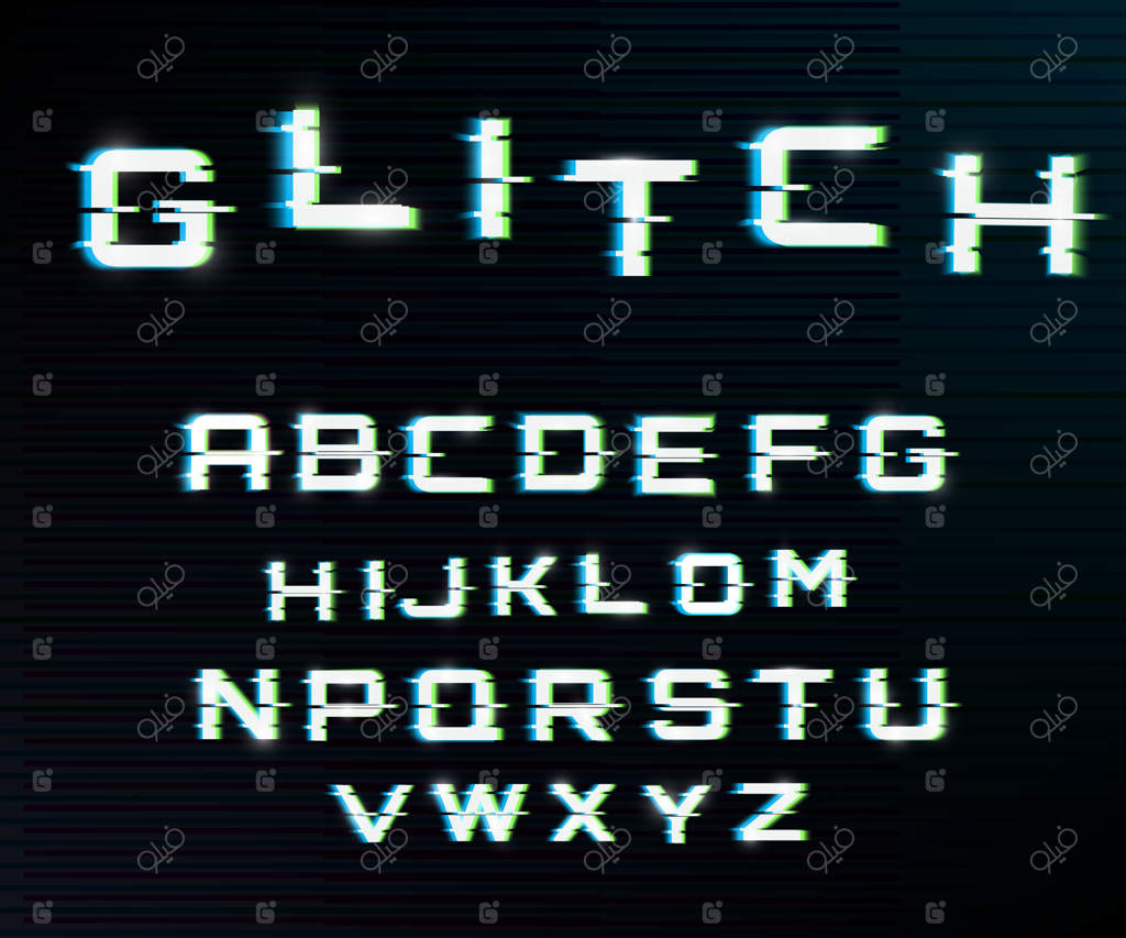 فونت گیج‌کننده وکتوری معیوب.