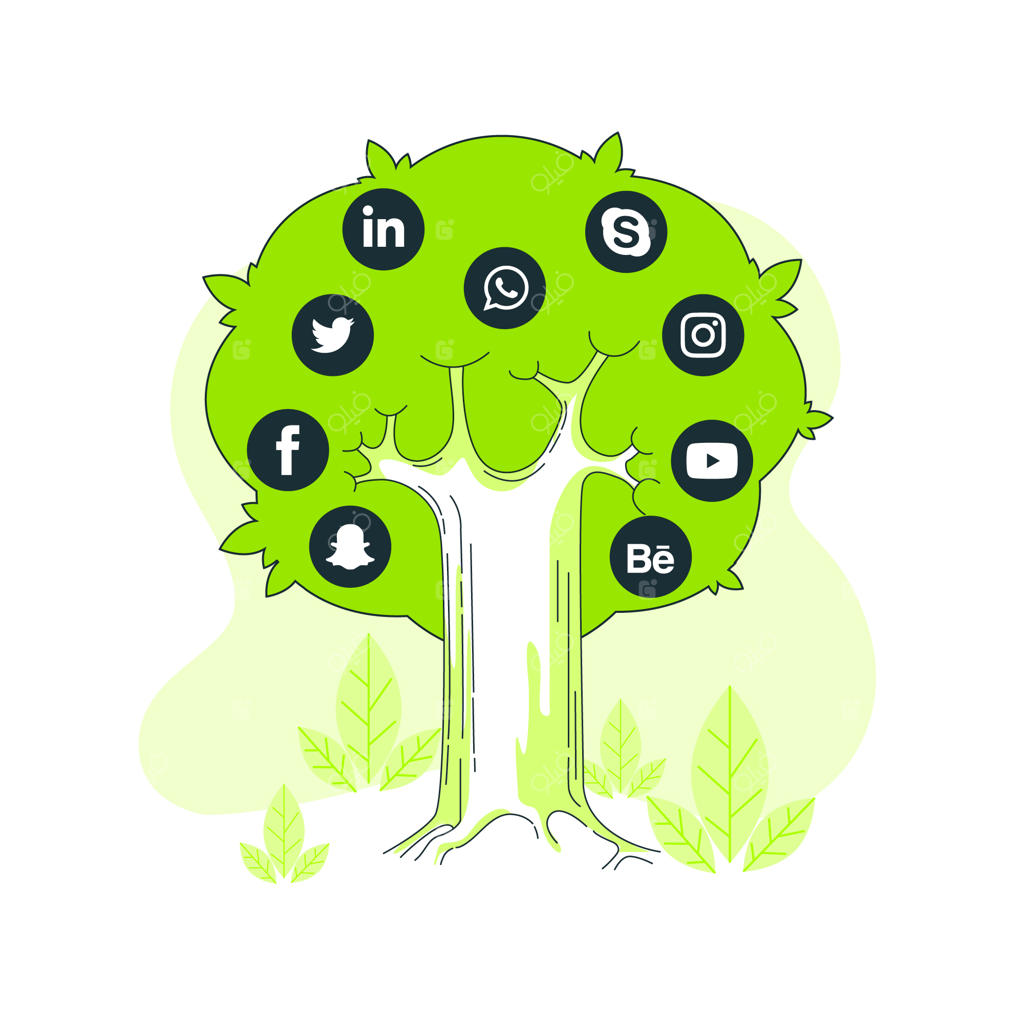 تصویرسازی مفهوم درخت اجتماعی